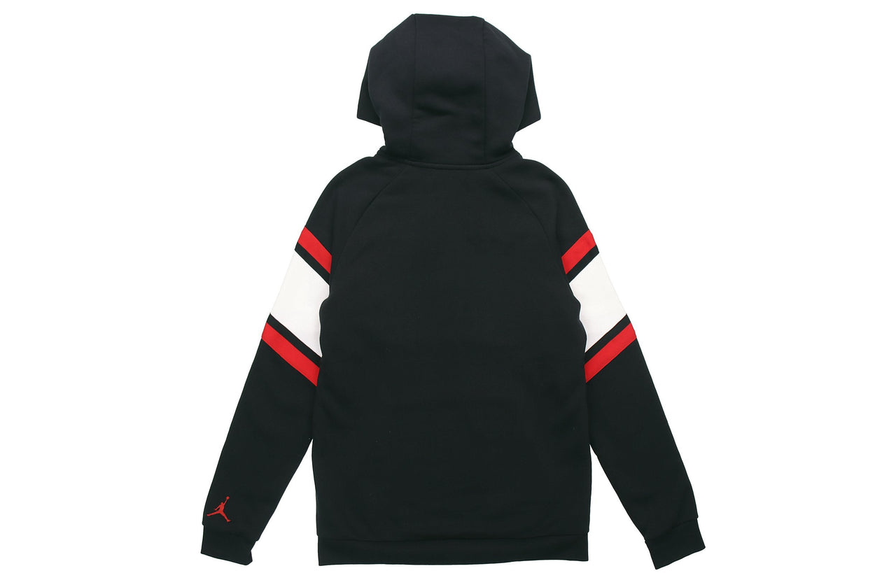 Air Jordan Air Fleece Pullover Hoodies Athleisure Asia Sizing 'Black' BQ5655-010