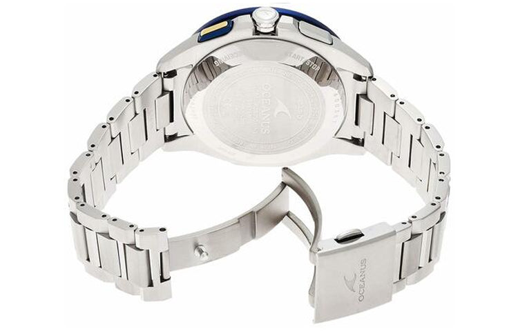 CASIO OCEANUS Series Light Gold GPS Sports Blue Analog OCW-G1100-1A