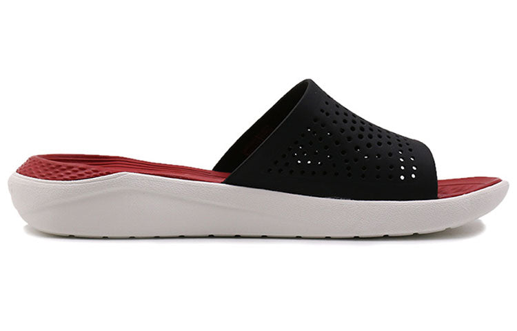 Crocs LiteRide Slides 'Red Black White' 205183-066