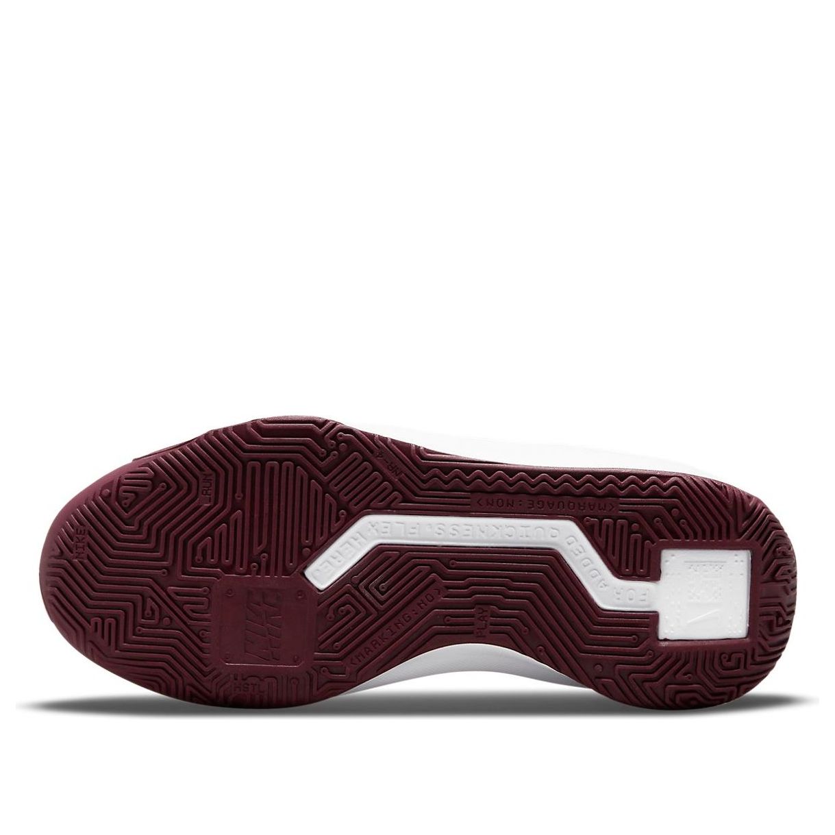 (GS) Nike Team Hustle Quick 3 'Dark Smoke Grey Dark Beetroot' DA2781-004