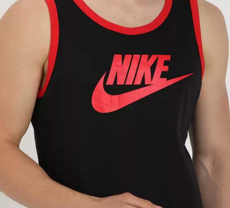 Nike Swoosh Logo Printing Sports Vest Black BV0535-010