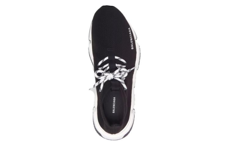(WMNS) Balenciaga Speed 1.0 Lace Up Sneakers 'Black White' 587284W17021015