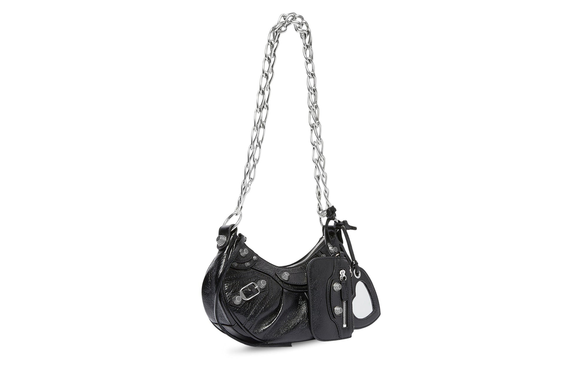 (WMNS) Balenciaga Le Cagole Xs Shoulder Bag With Chain 'Black' 7128131VG9Y1000