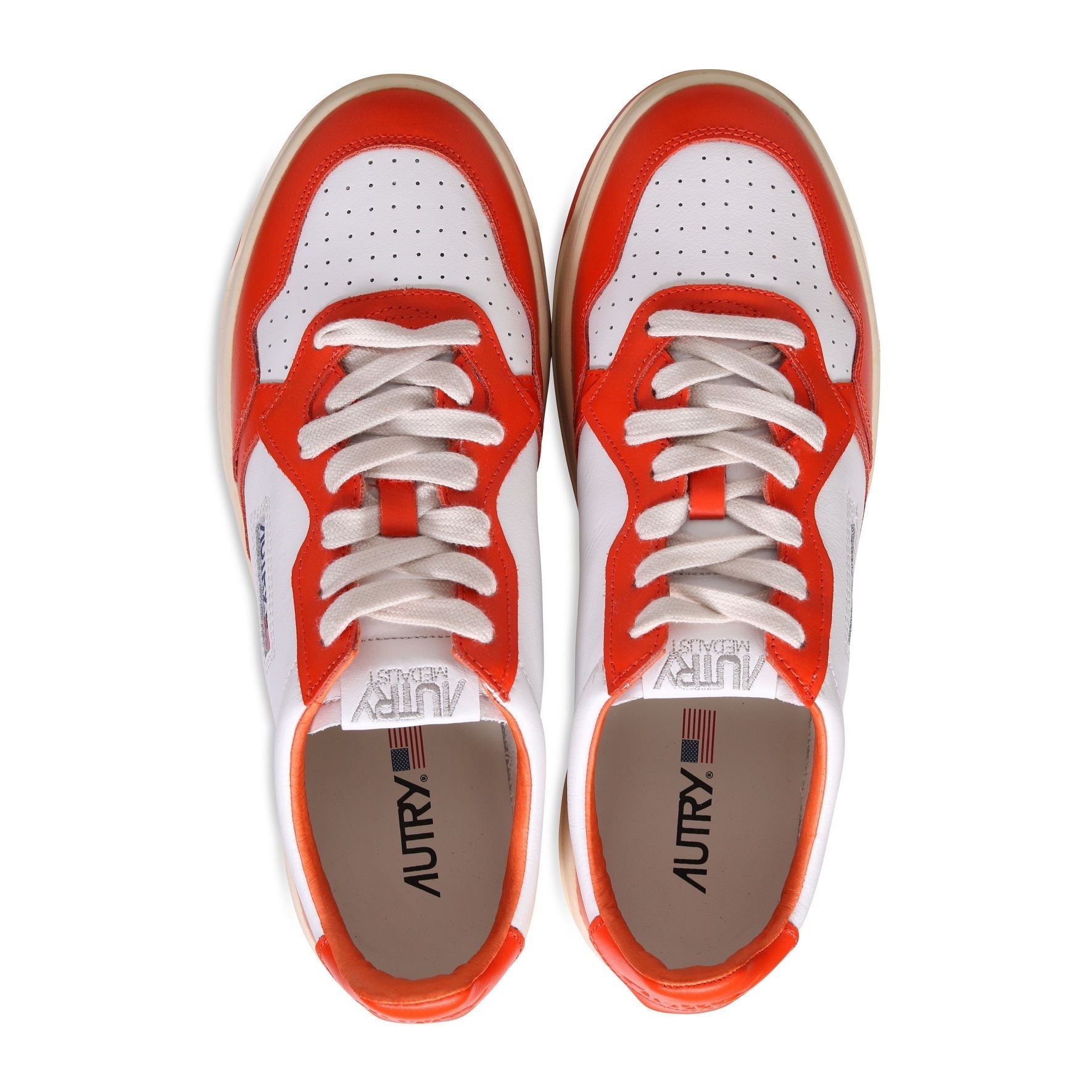 (WMNS) AUTRY Medalist Low Top Bicolor 'White Orange' AULW-WB21