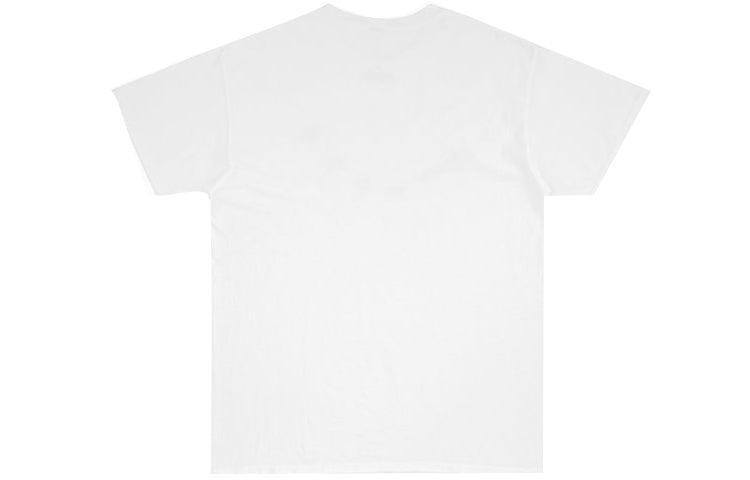 Men's Travis Scott Printing Round Neck Short Sleeve White CJMD-SS17