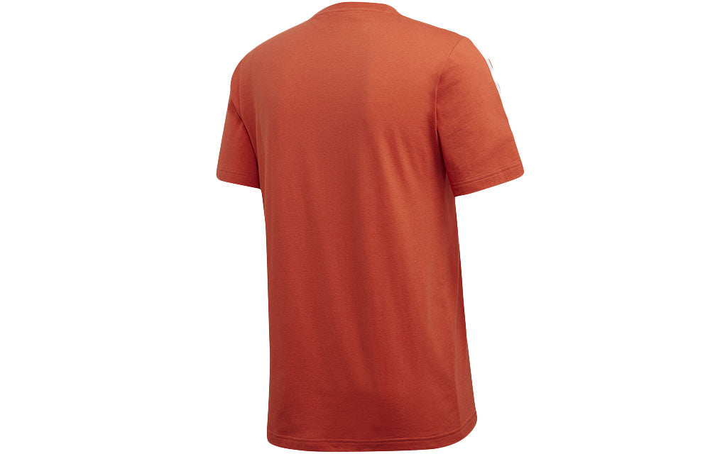 adidas Classic Stripe Logo Round Neck Training Short Sleeve FM6231