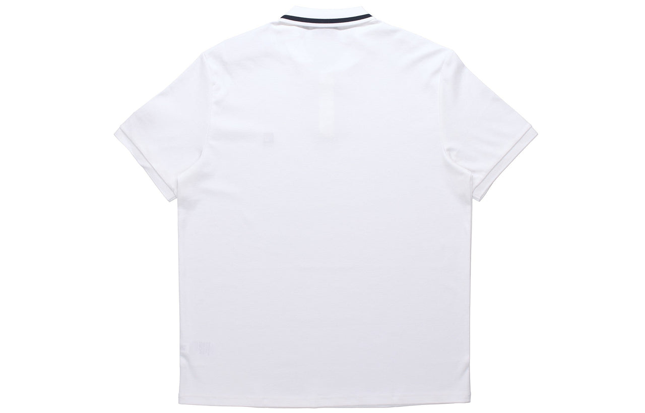 FILA Logo Bee Embroidery Sport Short Sleeve PoloShirt Men s White F11M028121F-WT