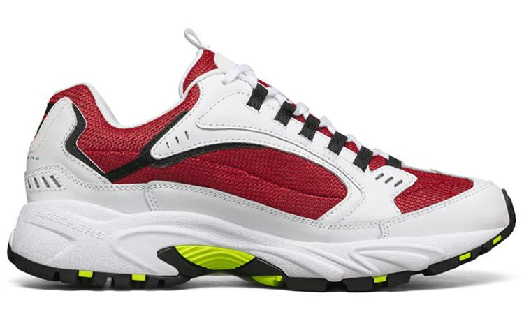 Skechers Stamina Running Shoes White/Black/Red 237068-WRBK