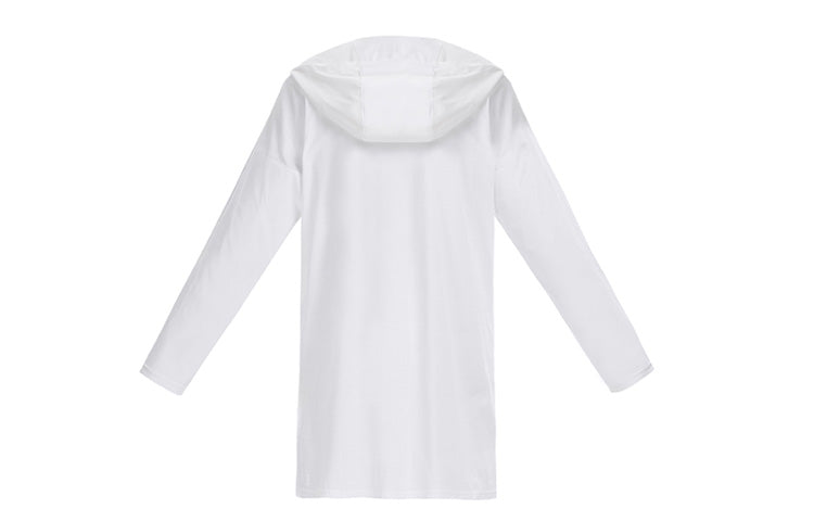Men's Y-3 Tencelhooded Zip Ls Tee hooded raglan sleeve Long Sleeves Casual Jacket White DY7331