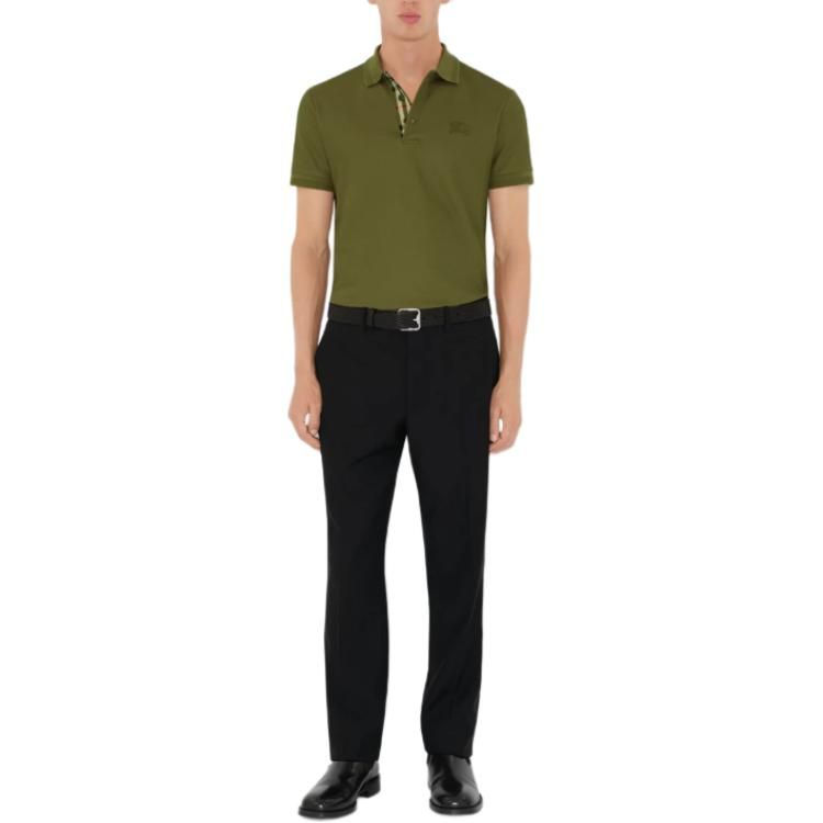 Burberry 26 Cotton Polo Shirt 'Olive Green' 80991641