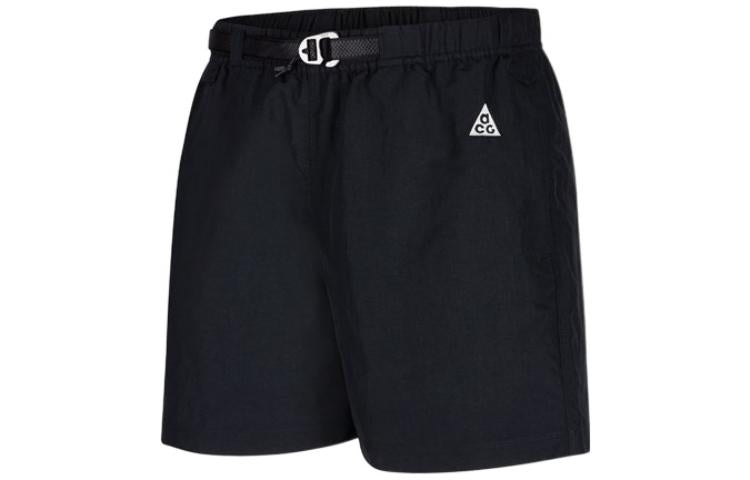 Nike ACG Alphabet Solid Color Breathable Casual Shorts Black CZ6704-013