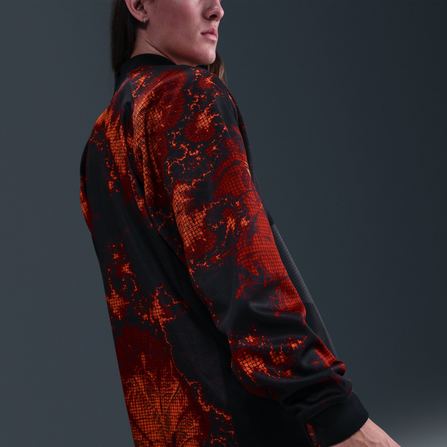 Nike Netherlands Goalkeeper Jersey 'Black Hyper Crimson White' IO0785-010
