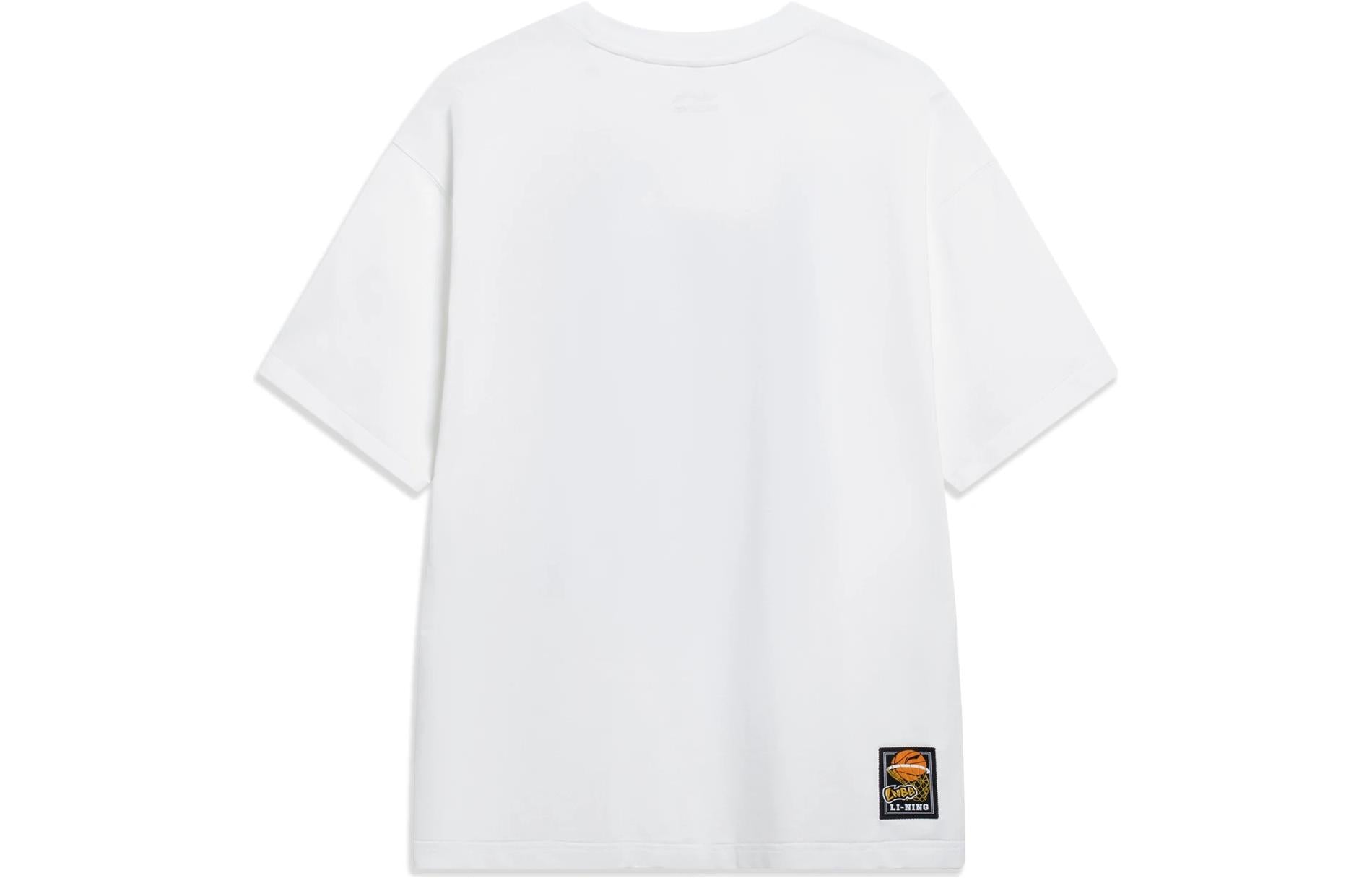 Li-Ning Basketball Graphic T-shirt 'White' AHST571-1