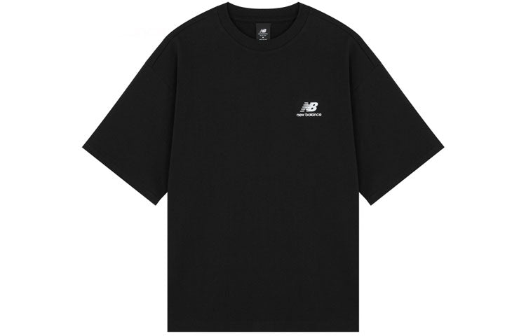 New Balance Graphic Print Tee Asia Sizing 'Black Blue' AMT22387-BK