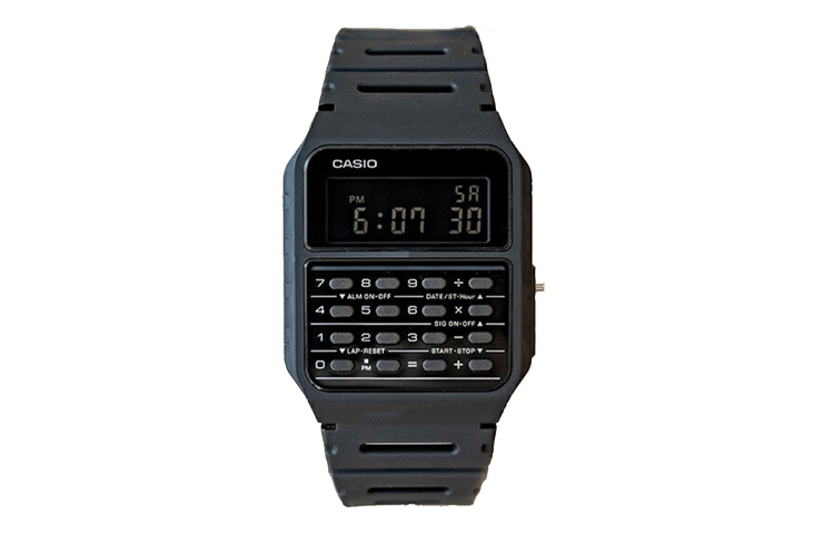CASIO Men' s DATE BANK Multifunctional Waterproof Mens Black Digital CA-53WF-1B