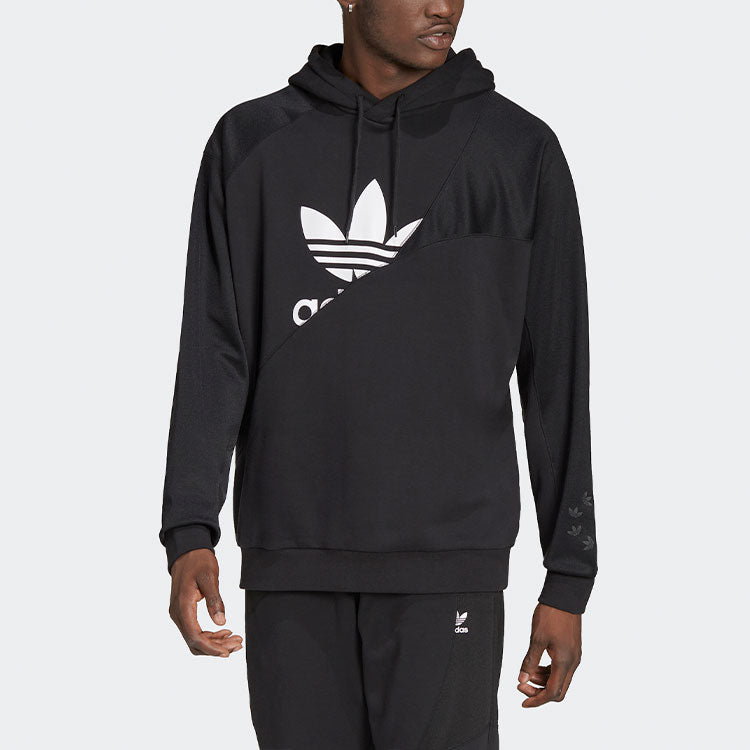 Men's adidas originals Bld Ft Hoody Hl Casual Printing Hooded Long Sleeves Black HG6331