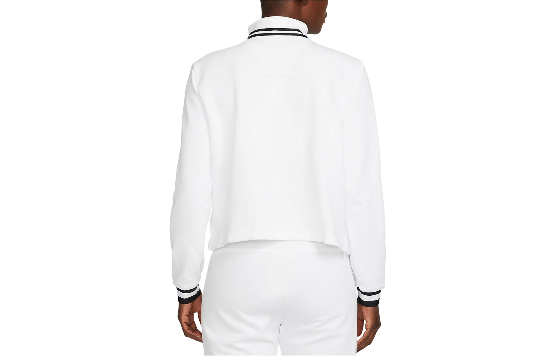 (WMNS) Nike Court Dri-FIT Heritage French Terry Tennis Top Asia Sizing 'White' FB4152-100