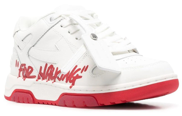 Off-White Out Of Office Low-Top For Walking Sneaker 'Red White' OMIA189S22LEA0030125