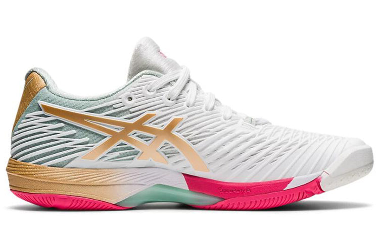 (WMNS) ASICS Solution Speed FF 2 Clay L.E. White/Golden 1042A140-100