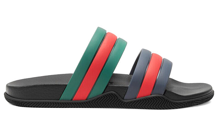 Gucci Agrado Grg Rubber Slide 'Black Blue Green Red' 692381-J8710-8499