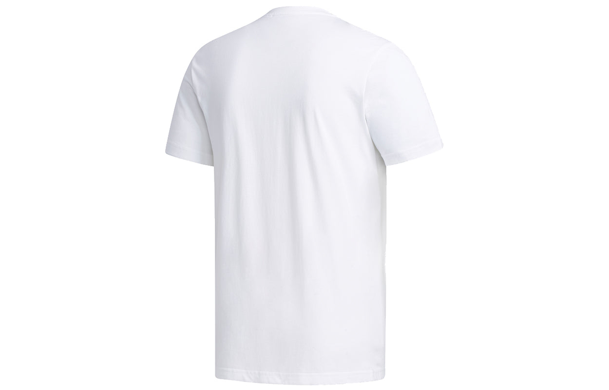adidas M BRSHSTRK V2 T Basketball Sports Printing Round Neck Short Sleeve White FM6275