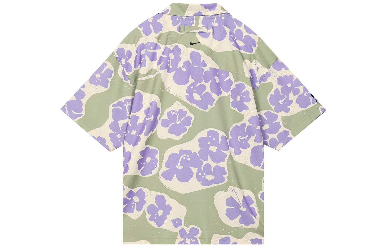 Nike x Naomi Osaka Short-Sleeve Button-Up Top 'Oil Green' DX1847-386