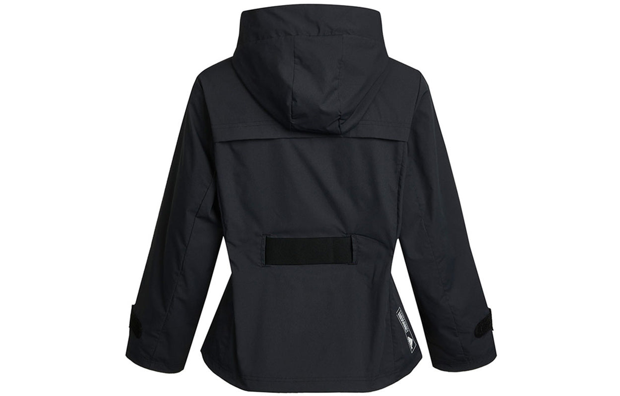 (WMNS) adidas Tech Jkt Band Wide Sports Hooded Jacket Black GP0640