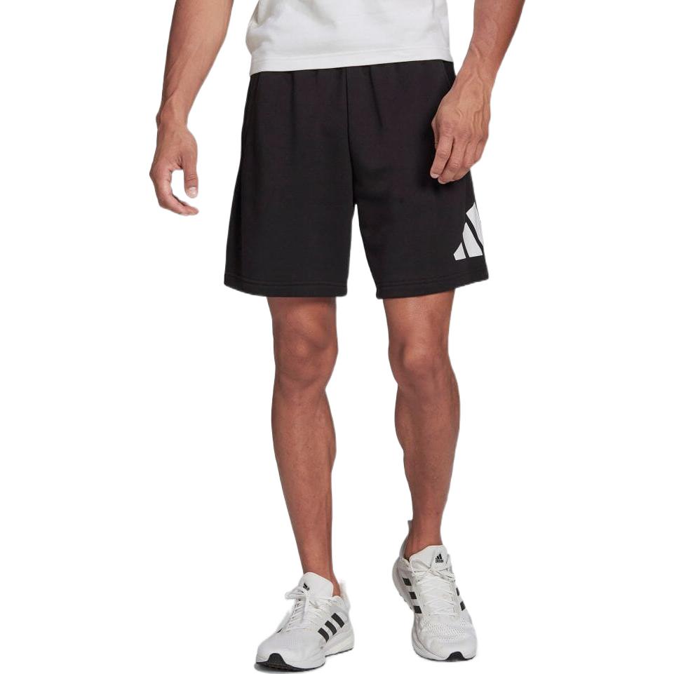 Men's adidas Logo Printing Drawstring Lacing Casual Shorts Japanese Version Black HC3477