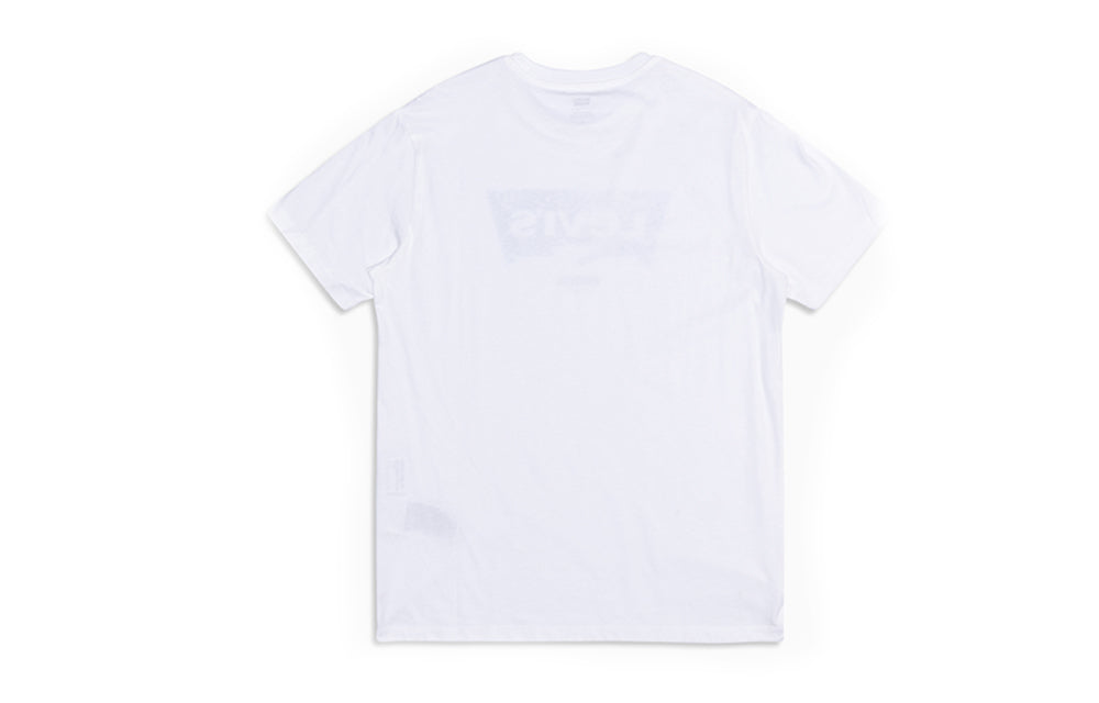 Men's Levis SS20 Pure Cotton LOGO Printing Short Sleeve White 22489-0266