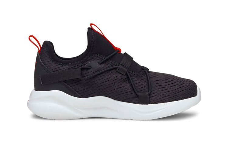 (PS) PUMA SoftRide Rift Pop 'Black High Risk Red' 194774-01