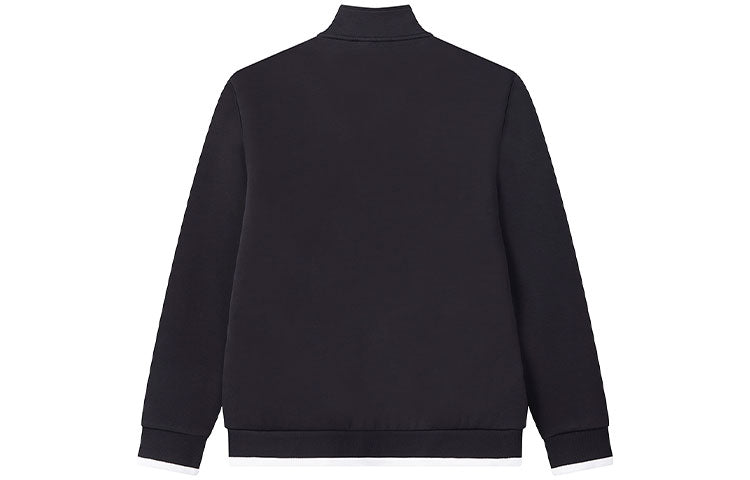 FILA Stand Collar Casual Knit Jacket Tops Navy Blue F11M048540F-NV