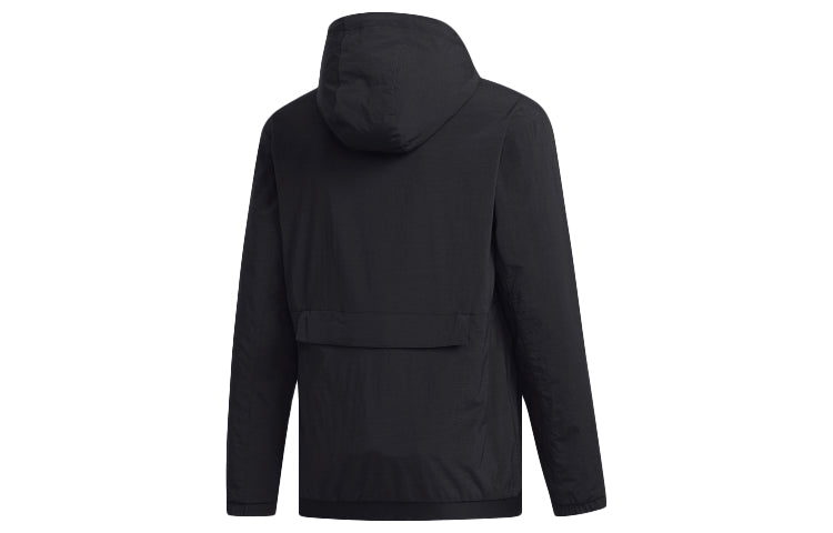 adidas O1 Wb Adapt Solid Color Outdoor Reflective Sports Hooded Jacket Black EH3748