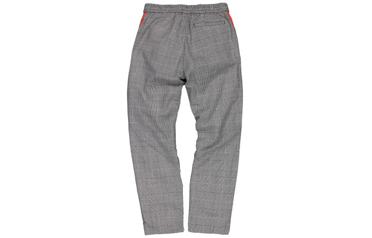 adidas originals x 424 Track Pants Crossover Retro Plaid Casual Long Pants Gray FU4177