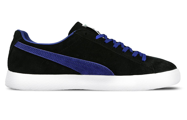 PUMA Clyde Black Blue Skateboarding Shoes 361466-02