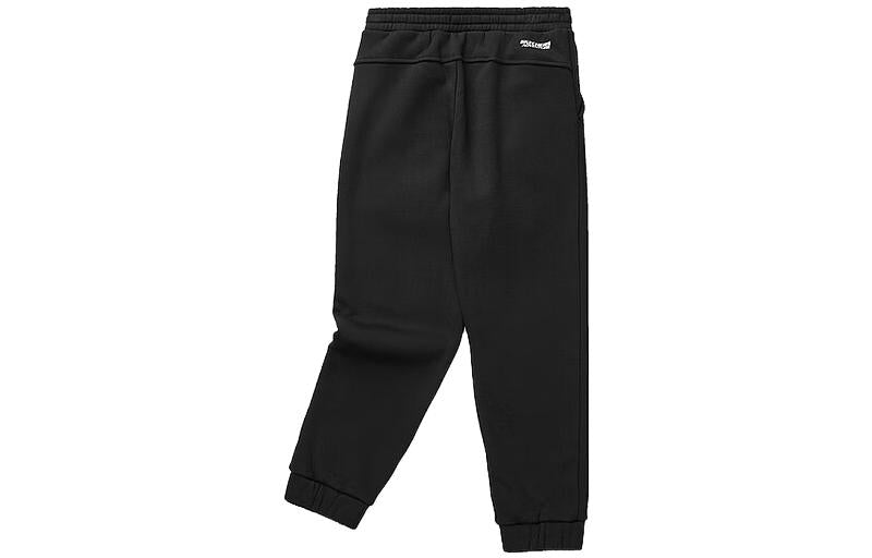 (GS) Skechers Drawstring Fleece Tight Knit Pants 'Black' L423G006-0018
