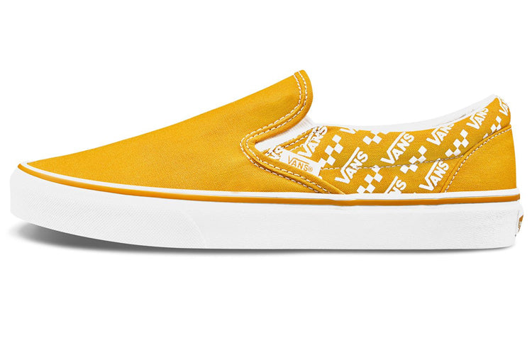 Vans Classic Slip-On 'Logo Repeat - Cadmium Yellow' VN0A4U38WL3