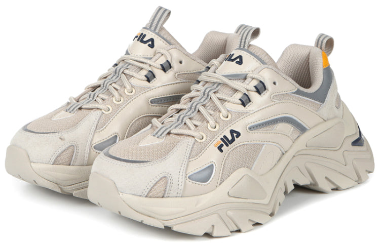 FILA Retro Running Shoes White/Grey/Yellow 1JM01283_092