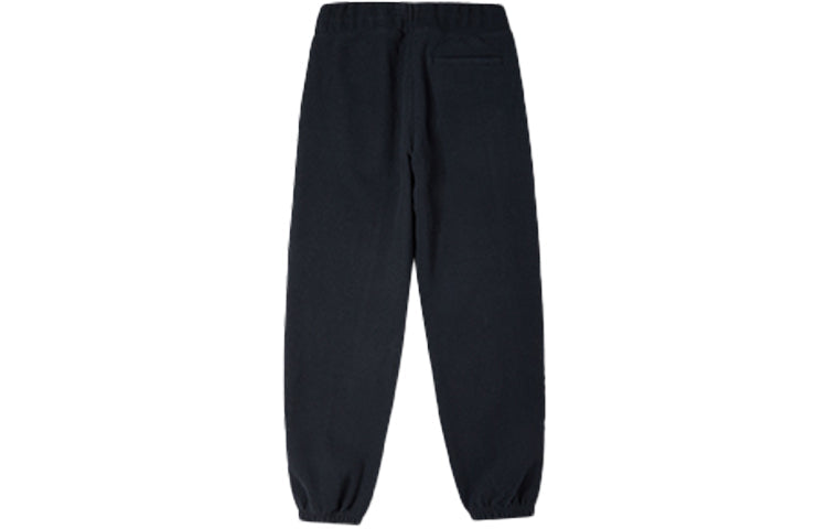 (WMNS) Converse Chevron Logo Drawstring Fleece Sweatpants Asia Sizing 'Black' 10024285-A03