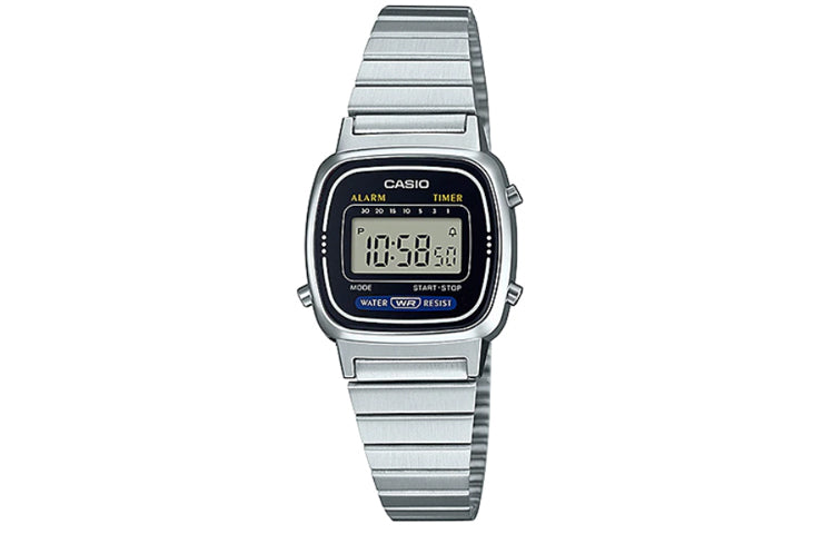 CASIO Quartz Waterproof Unisex Silver Digital LA670WD-1