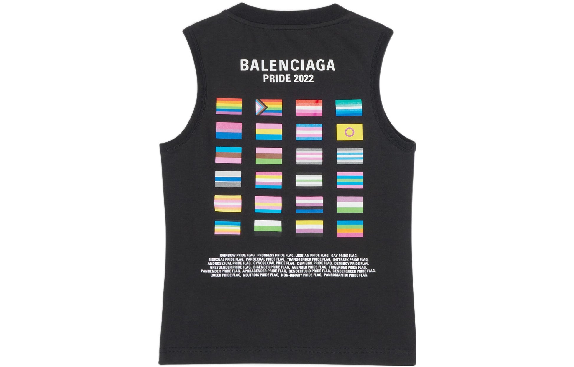 Balenciaga Pride 22 Tank Top 'Black White' 698102TMVO41070