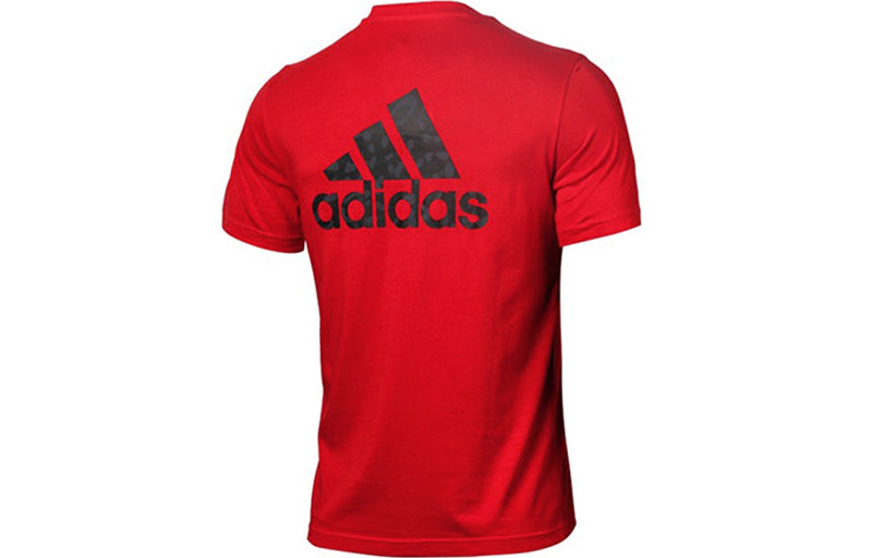 adidas Predator Logo Soccer/Football Training Athleisure Casual Sports Breathable Short Sleeve Red GN6908