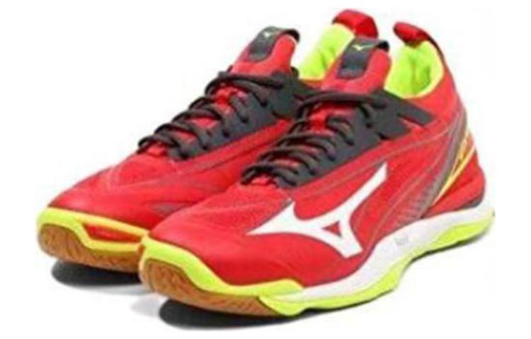 Mizuno Wave Mirage 2 Rojo Low Tops Wear-resistant Red White X1GA175091