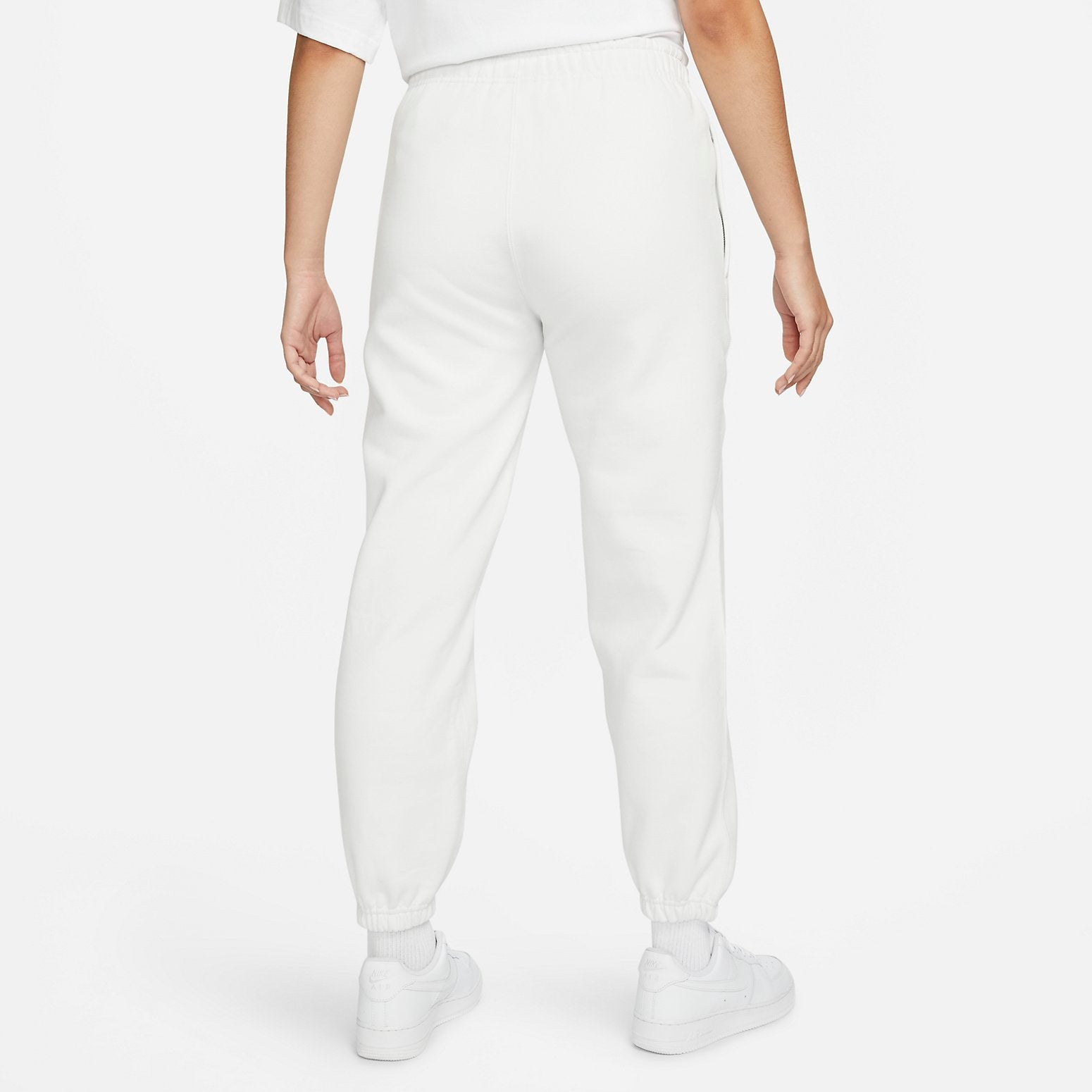 (WMNS) NikeLab Solo Swoosh Fleece Sweatpants Asia Sizing 'Summit White' DA0334-121