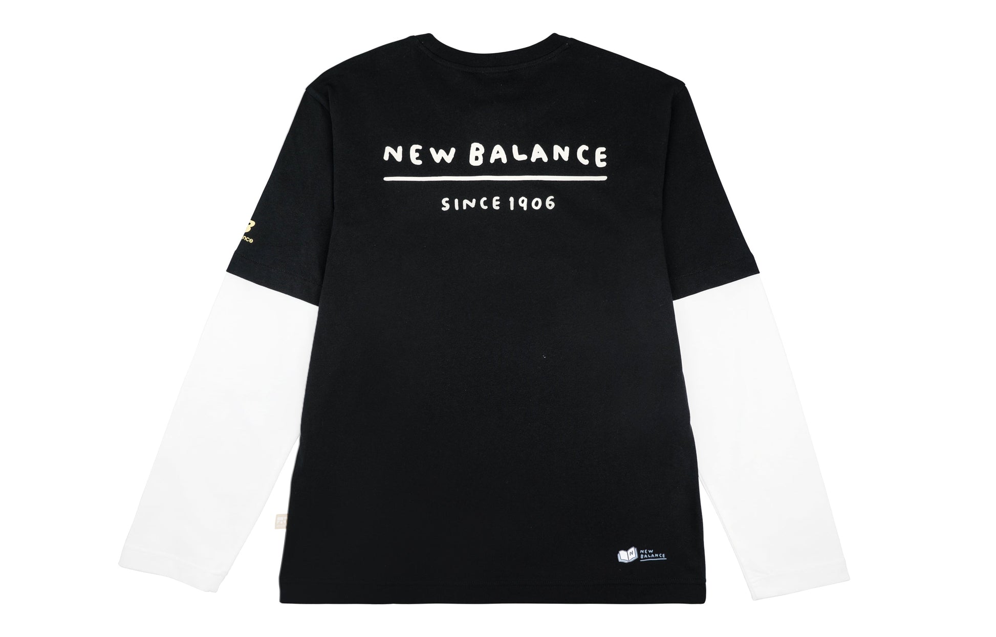 New Balance x Zero Per Zero Colorblock Long Sleeve Tee Asia Sizing 'Black White' NDA47013-BK