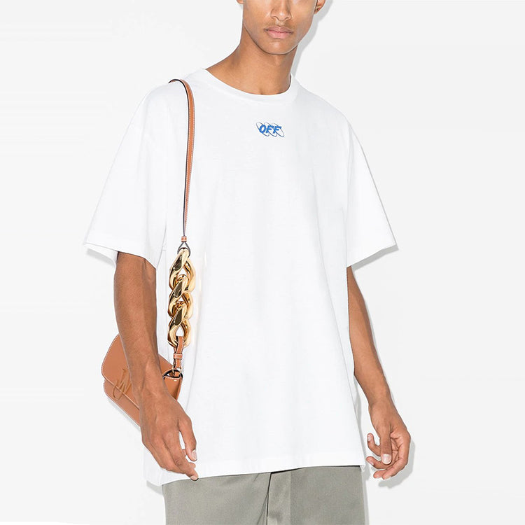 Off-White Mirko First Slogan Tee Men's White OMAA038F20FAB0100145