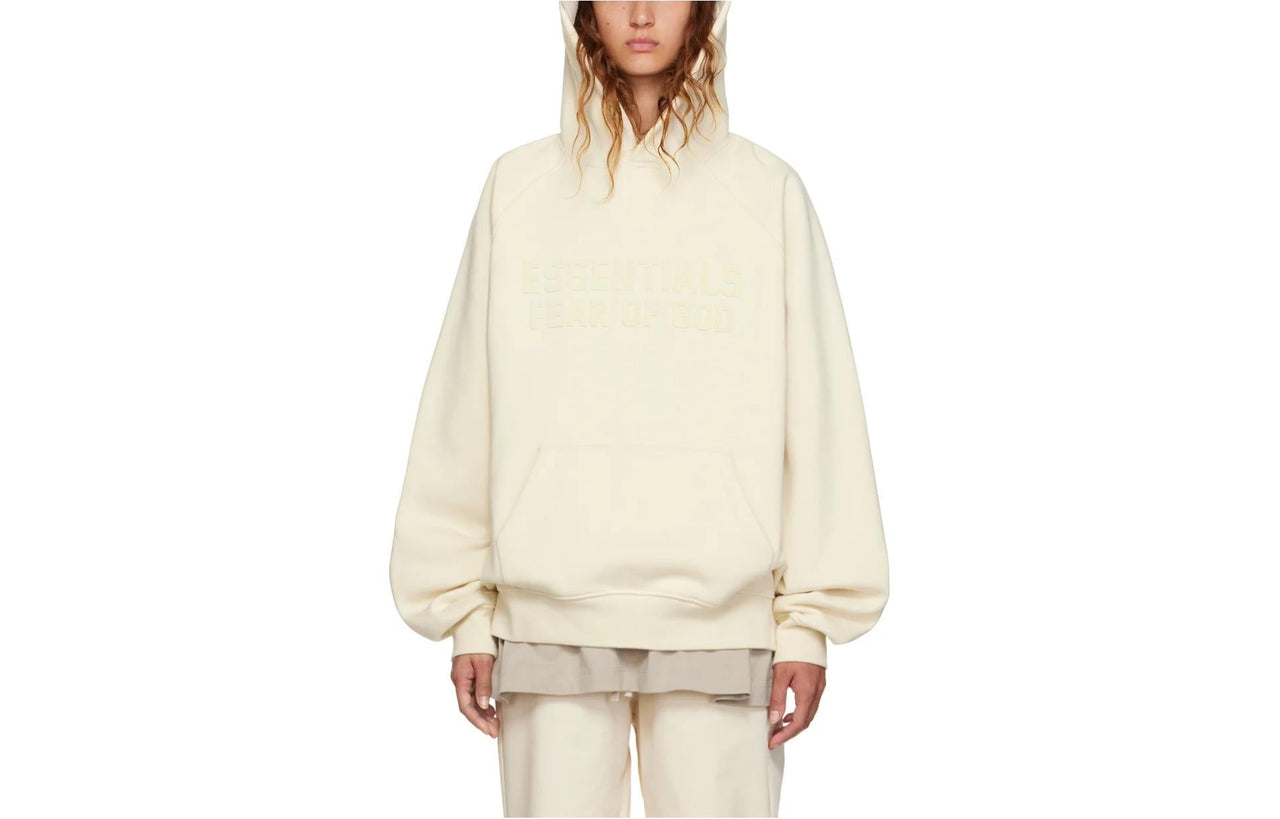(WMNS) Fear of God Essentials FW22 Raglan Hoodie 'Egg Shell' FOG-FW22-575