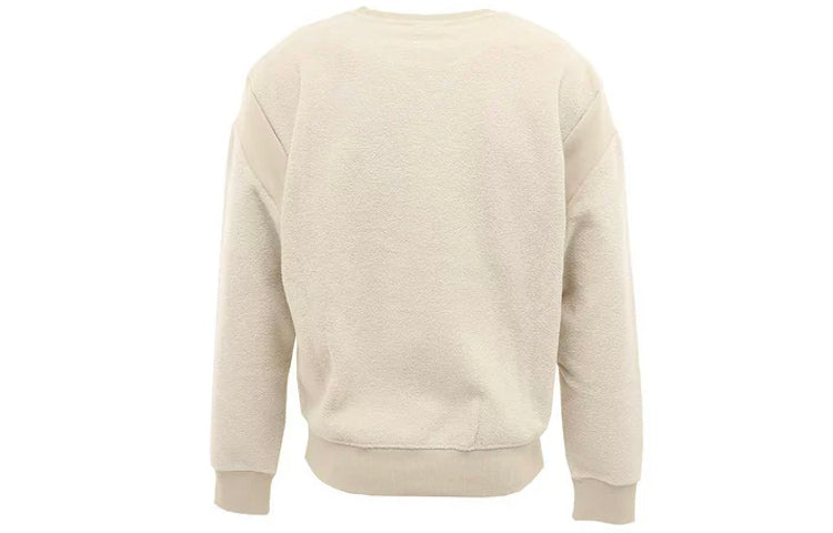 PUMA Fleece Stay Warm Round Neck Casual Sports Beige 581112-32