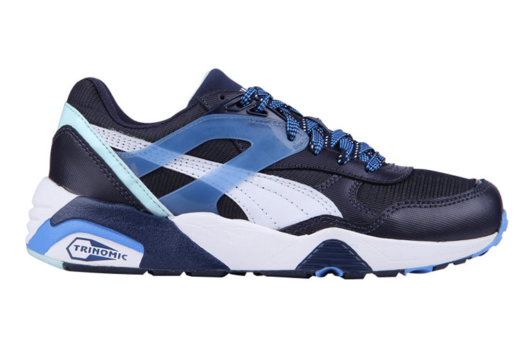 (WMNS) PUMA R698 Trinomic Running Shoes Black/Blue/White 359013-03
