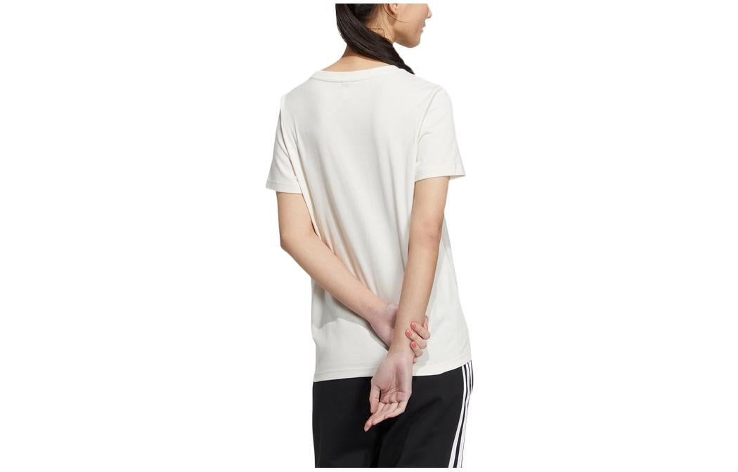 (WMNS) adidas neo Logo T-shirt 'White' HS8821