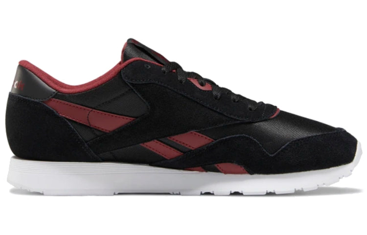Reebok Classic Nylon Running Shoes Black/Red FV9323